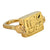 Egyptian revival 18k yellow gold hieroglyphic snake ring Jack Weir & Sons