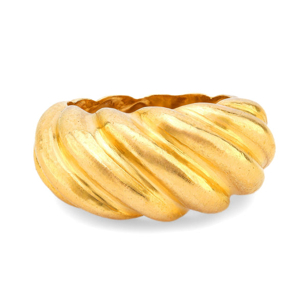 Zolotas 22k yellow gold "Croissant" ring Zolotas