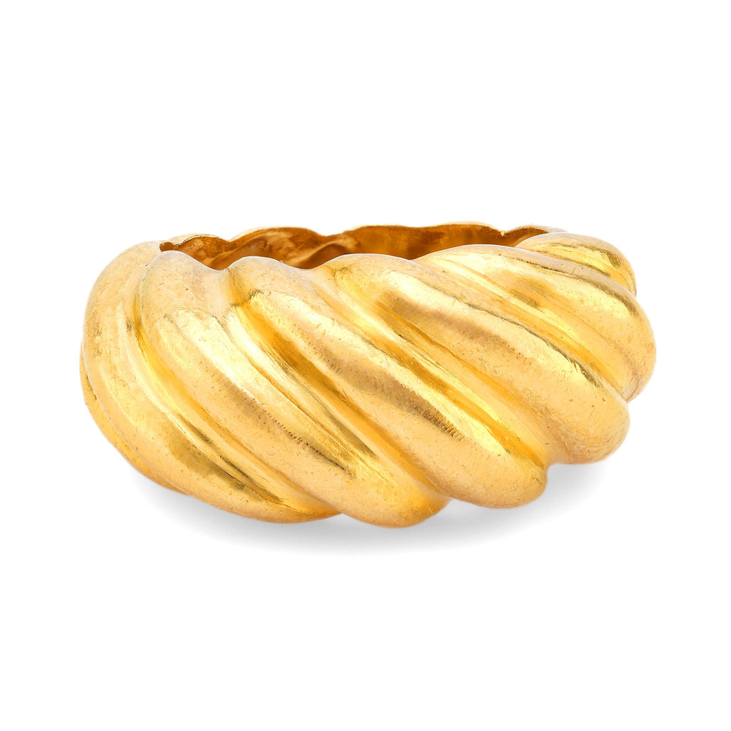 Zolotas 22k yellow gold "Croissant" ring Zolotas