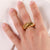 Zolotas 22k yellow gold "Croissant" ring Zolotas