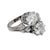 French GIA 4.03 carat total weight diamond 18k white gold Toi Et Moi ring Jack Weir & Sons