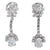 GIA 4.50 carat total weight diamond platinum drop earrings Jack Weir & Sons