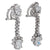 GIA 4.50 carat total weight diamond platinum drop earrings