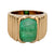 Boucheron Paris 4.40 carat cabochon emerald 18k yellow gold band Boucheron