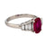 Vintage GIA 2.03 carat Burma ruby diamond platinum ring Jack Weir & Sons