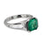 GIA 2.80 carat Colombian emerald platinum ring Jack Weir & Sons