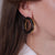 Van Cleef & Arpels French 18k yellow gold and ebony wood hoop earrings Van Cleef & Arpels