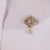 Victorian opal diamond and seed pearl 18k yellow gold brooch pendant Jack Weir & Sons