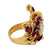 Vintage marquise ruby diamond 14k yellow gold cocktail ring Jack Weir & Sons