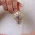 Vintage 11.20 total weight sapphire diamond 18k yellow gold pendant