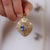 Vintage 11.20 total weight sapphire diamond 18k yellow gold pendant