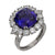 Vintage 6.66 carat tanzanite diamond platinum cocktail ring Jack Weir & Sons