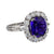 Vintage 6.66 carat tanzanite diamond platinum cocktail ring Jack Weir & Sons