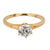 Victorian GIA .88 carat old mine cut diamond 14k yellow gold engagement ring Jack Weir & Sons