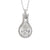 Vintage 1.01 carat pear shape diamond drop 18k white gold necklace Jack Weir & Sons