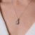 Vintage 1.01 carat pear shape diamond drop 18k white gold necklace Jack Weir & Sons