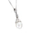 Vintage pearl diamond 18k white gold pendant necklace