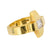 Vintage princess cut diamond 18k yellow gold ring Jack Weir & Sons