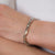 Vintage Italian 14k white gold link bracelet