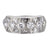 Mid Century 1.80 carat diamond platinum band