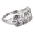 Mid Century 1.80 carat diamond platinum band