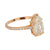 GIA 3.03 carat pear shape diamond 18k rose gold solitaire ring Jack Weir & Sons