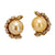 Vintage French pearl 4 carat diamond 18k yellow gold cocktail earrings Jack Weir & Sons