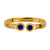 Vintage Bvlgari lapis 18k yellow gold tubogas cuff Bvlgari