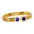 Vintage Bvlgari lapis 18k yellow gold tubogas cuff Bvlgari