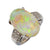 Vintage 9.77 carat cabochon opal diamond platinum cocktail ring Jack Weir & Sons