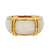 Van Cleef French white coral 18k yellow gold band Van Cleef & Arpels