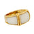 Van Cleef French white coral 18k yellow gold band Van Cleef & Arpels