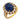Vintage Van Cleef 8.90 carat cabochon sapphire diamond 18k yellow gold ring Van Cleef & Arpels