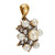 Edwardian pearl 1.10 carat diamond 14k yellow gold and silver star pendant