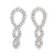 Vintage 4.60 carat diamond platinum earrings