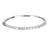 Modern 3 carat total weight diamond 18k white gold bangle