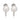 Vintage cultured pearl diamond 14k white gold earrings Jack Weir & Sons