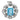 Mid Century 9.20 carat aquamarine diamond 18k white gold pendant