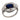 Art Deco GIA 2.25 carat no heat sapphire diamond 18k white gold ring
