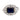 Art Deco GIA 2.25 carat no heat sapphire diamond 18k white gold ring