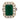 GIA 5.21 carat no oil emerald diamond 14k white and yellow gold cocktail ring