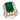 GIA 5.21 carat no oil emerald diamond 14k white and yellow gold cocktail ring