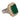 GIA 5.21 carat no oil emerald diamond 14k white and yellow gold cocktail ring