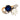 Victorian French GIA diamond no heat sapphire 18k yellow gold toi et moi ring