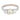 Vintage GIA diamond 14k white gold three stone engagement ring