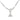 Art Deco diamond 14k white gold necklace