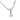 Art Deco diamond 14k white gold necklace