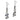 French white and black pearl diamond 18k white gold earrings Jack Weir & Sons