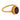 Luna purple tourmaline 22k yellow gold bezel ring Felix