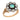 Victorian opal rose cut diamond 14k yellow gold silver cluster ring